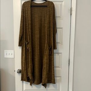 LuLaRoe Brown Open Front Cardigan